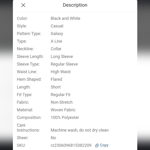 ROMWE Academia Sun & Moon Graphic Contrast Collar Dress - Picture 7 of 7